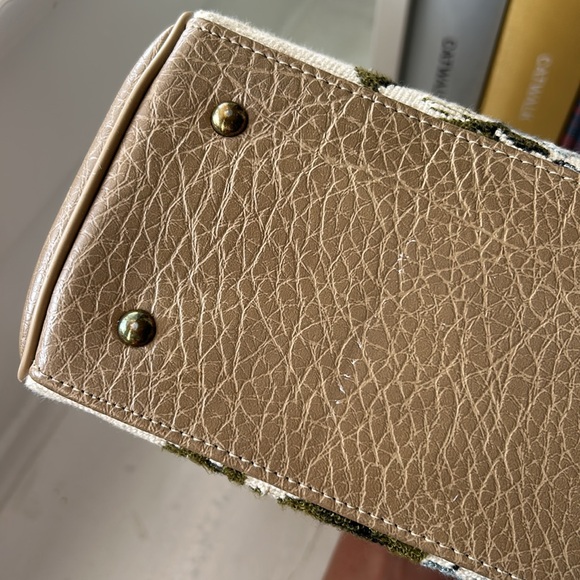 60s Large Tapestry Top Handle Purse - Picture 7 of 14